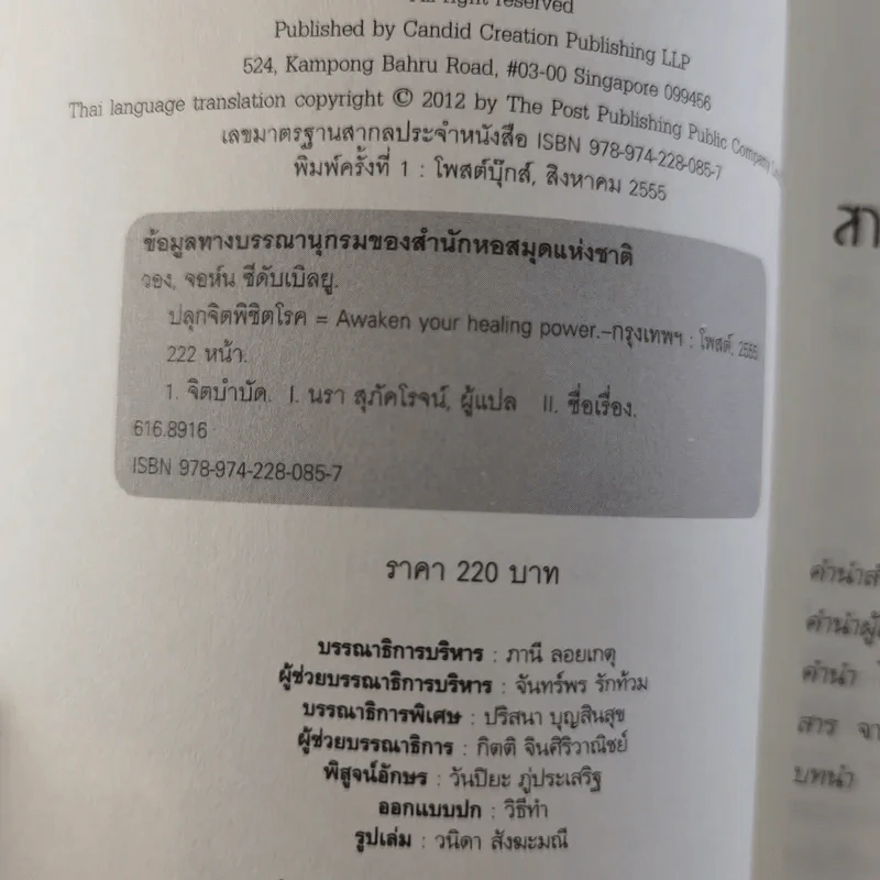ปลุกจิต พิชิตโรค Awaken Your Healing Power รูปที่ 8