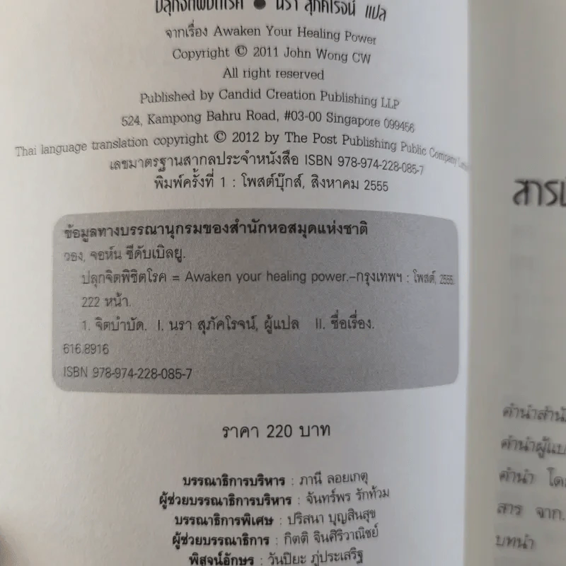 ปลุกจิต พิชิตโรค Awaken Your Healing Power รูปที่ 8