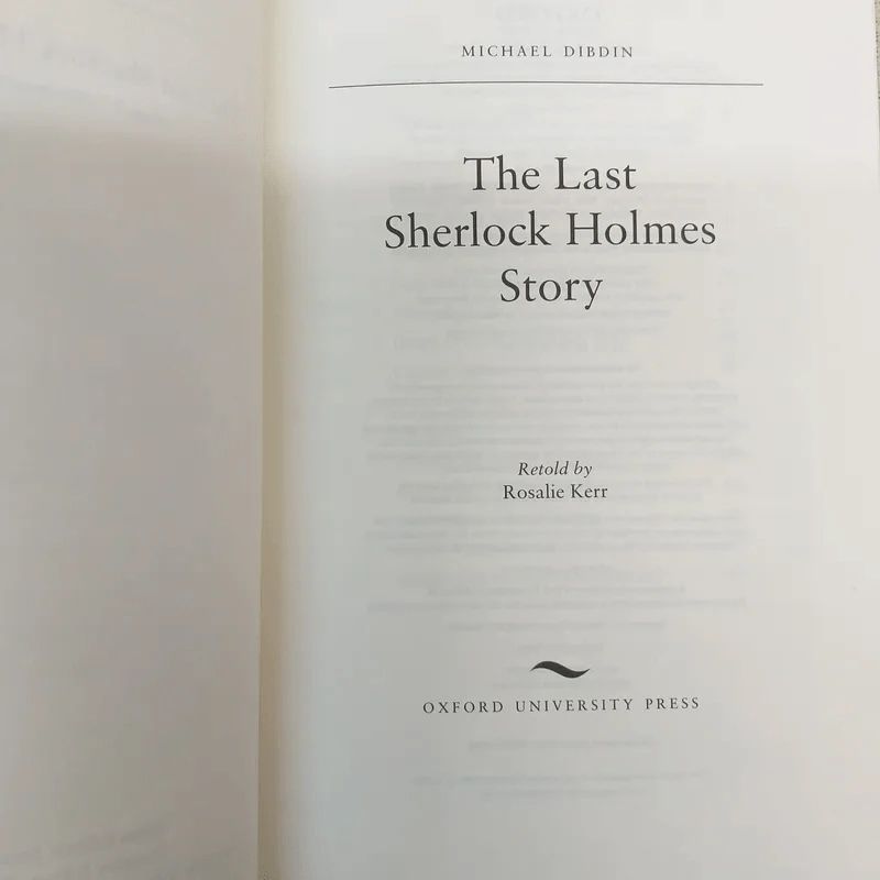 The Last Sherlock Holmes Story - Michael Dibdin รูปที่ 9