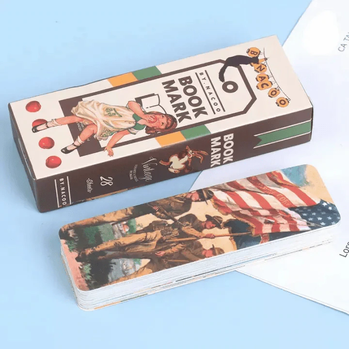 ที่คั่นหนังสือลายวินเทจ รูปที่ 1
