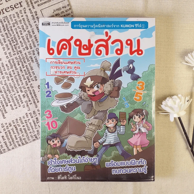 เศษส่วน การเขียนเศษส่วน การบวก ลบ คูณ หารเศษส่วน รูปที่ 1