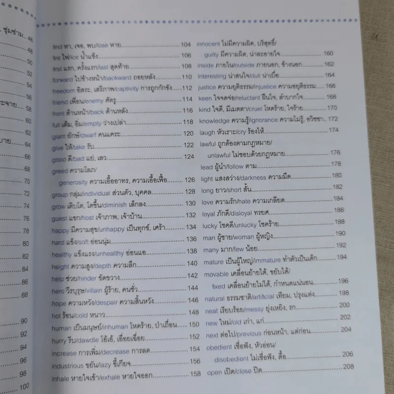 ศัพท์อังกฤษจำแม่น คำเหมือน-คำตรงข้าม Synonym-Antonym รูปที่ 12
