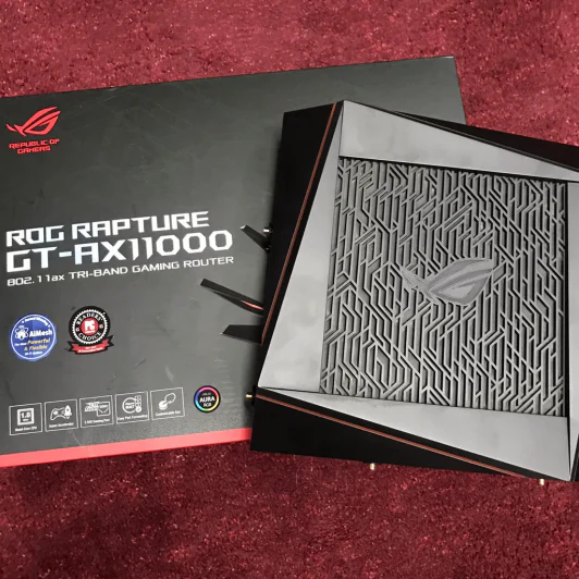 Router ASUS (GT-AX11000) Wireless AC6000 Tri-band Gigabit + แถมพัดลม 4 ตัว (มือสองสภาพดี อยู่ในประกัน) รูปที่ 1