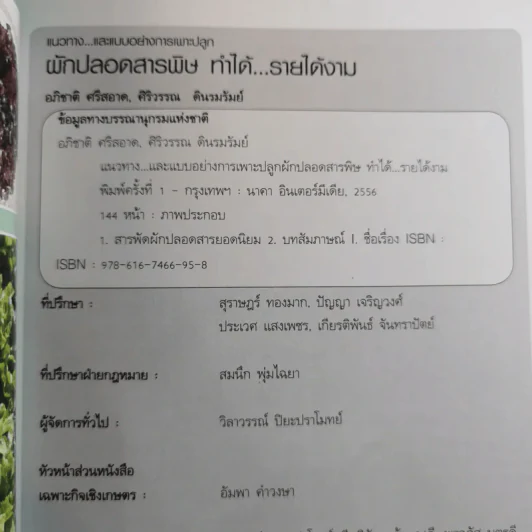 ผัก ปลอดสารพิษ ทำได้ รายได้งาม รูปที่ 7