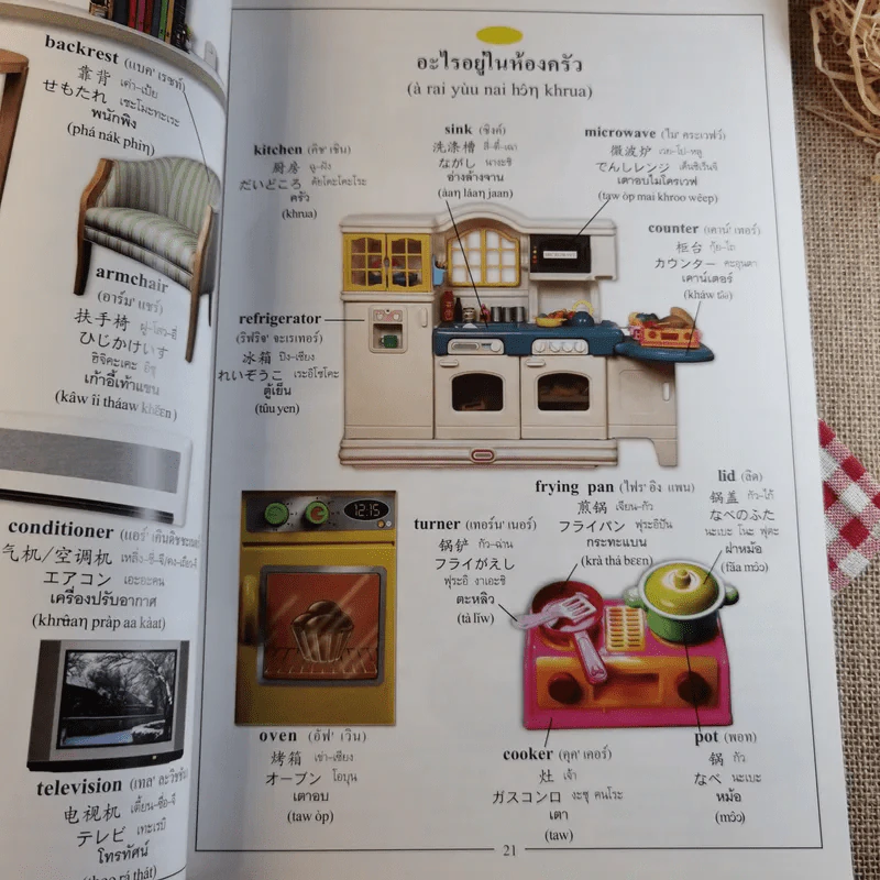 Picture Dictionary พจนานุกรมภาพอังกฤษ-จีน-ญี่ปุ่น-ไทย รูปที่ 15