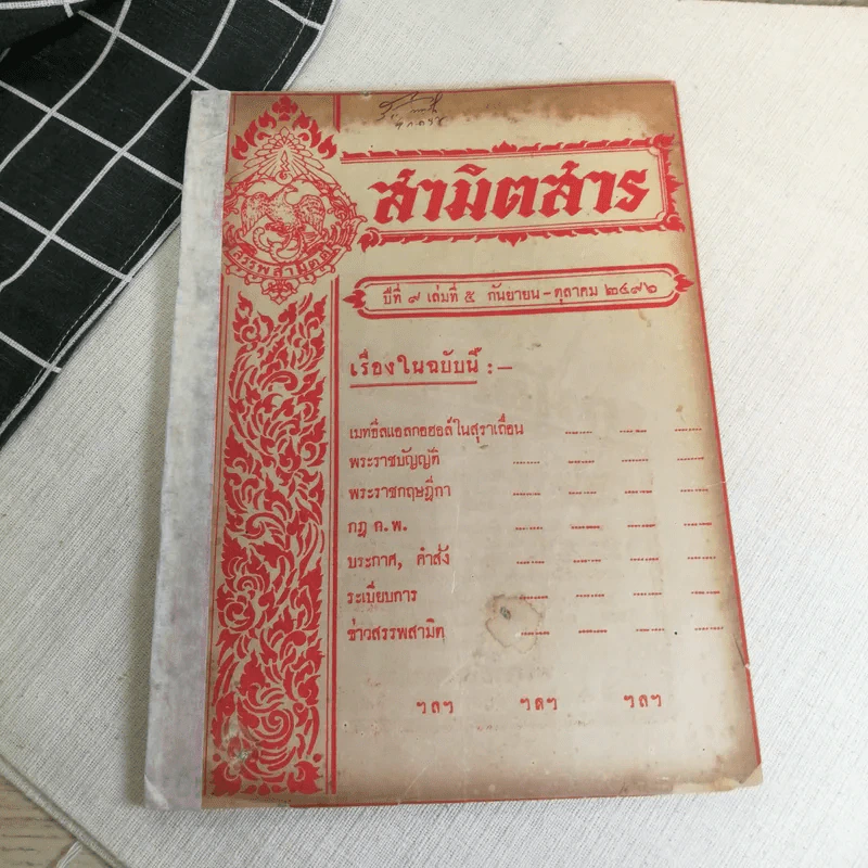 นิตยสารสามิตสาร ฉบับเก่าหายาก ขายรวม 24 เล่ม รูปที่ 47