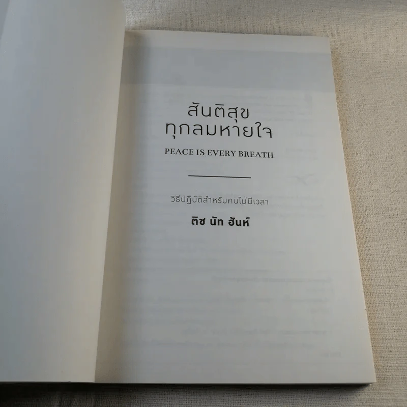 สันติสุขทุกลมหายใจ - ติช นัท ฮันห์ รูปที่ 6
