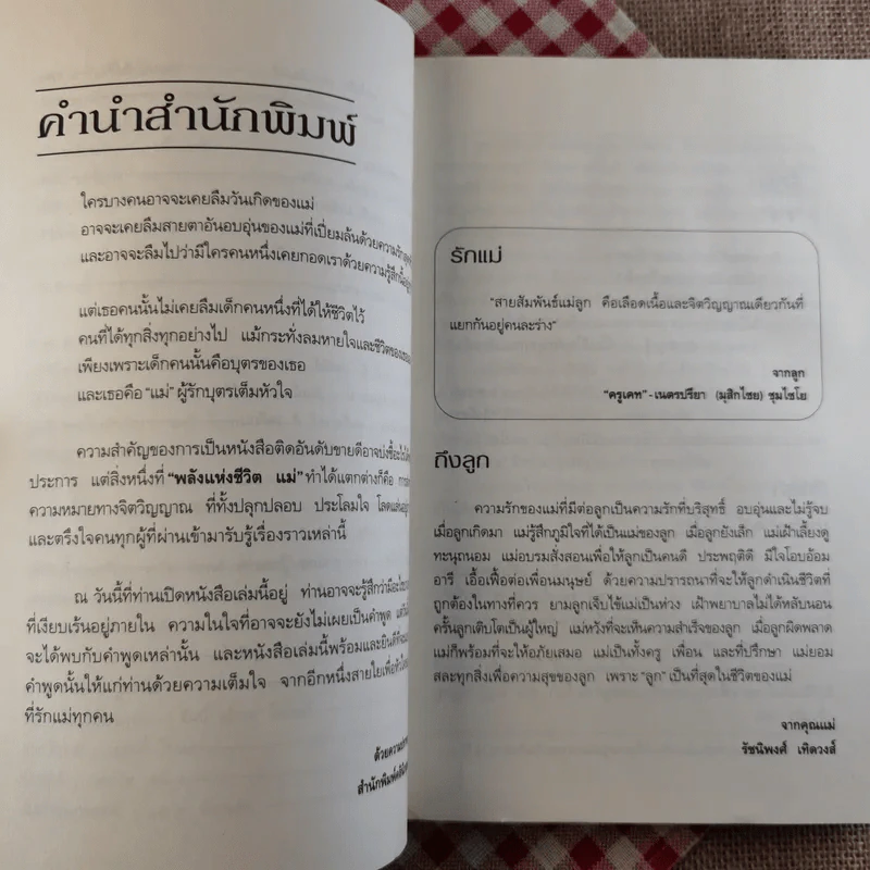 พลังแห่งชีวิต แม่ Chicken Soup for the Mother's Soul - งามพรรณ เวชชาชีวะ แปล รูปที่ 6