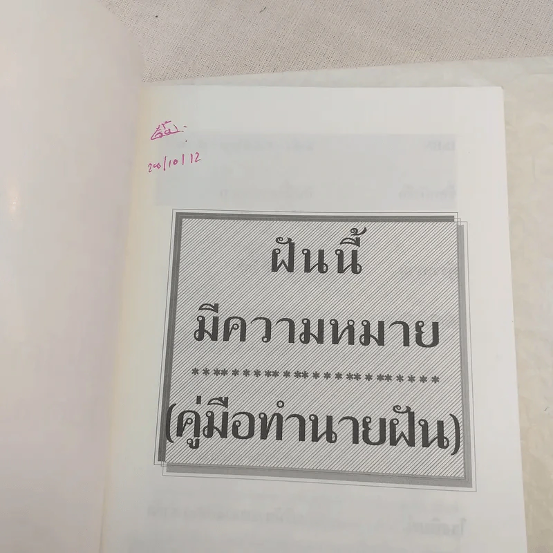 ฝันนี้มีความหมาย (คู่มือทำนายฝัน) - เวทย์ วรวิทย์ รูปที่ 7