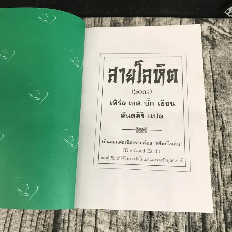 ทรัพย์ในดิน สายโลหิต - เพิร์ล เอส บั๊ก เขียน, สันตสิริ แปล รูปที่ 21