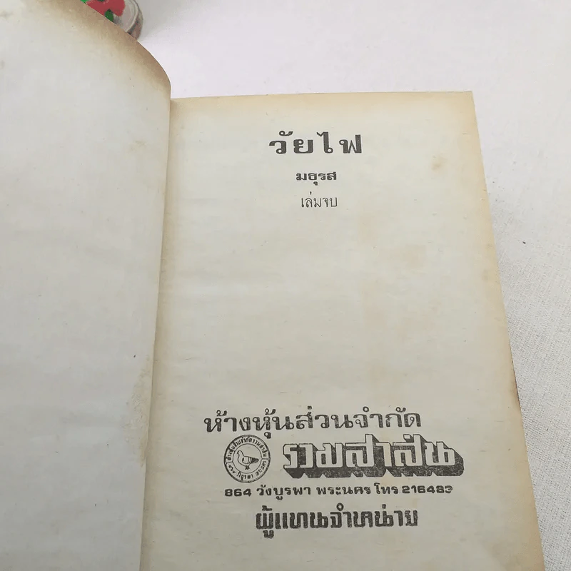 วัยไฟ 2 เล่มจบ - มธุรส รูปที่ 8