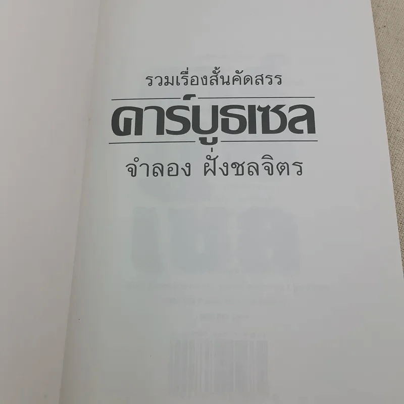 รวมเรื่องสั้นคัดสรร คาร์บูลเซล - จำลอง ฝั่งชลจิตร รูปที่ 8