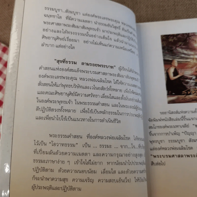 สุขที่ธรรม ตามรอยพระบาท - หลวงพ่อเฉลิมโชค รูปที่ 9