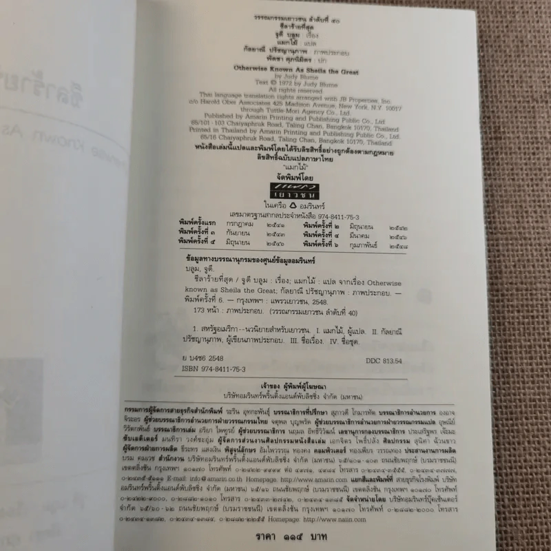 ชีลาร้ายที่สุด - จูดี้ บลูม รูปที่ 8