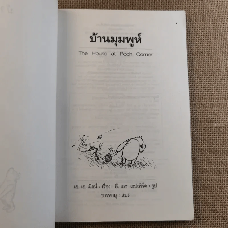 บ้านมุมพูห์ The House at Pooh Corner - เอ.เอ.มิลน์ รูปที่ 8