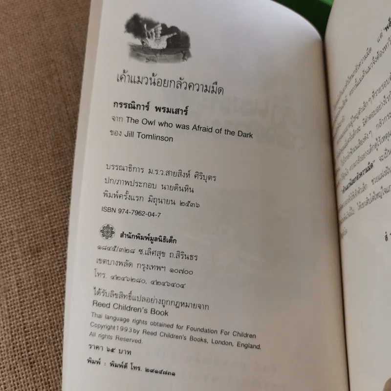 เค้าแมวน้อยกลัวความมืด - จิลล์ ทอมลินสัน รูปที่ 9