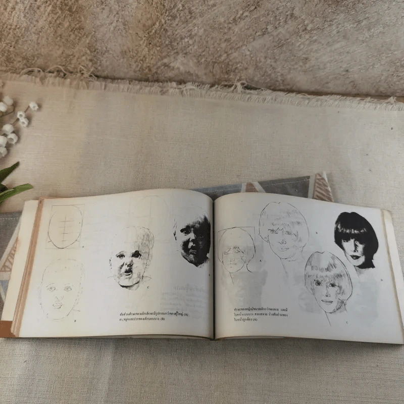 สมุดหัดวาดภาพใบหน้า - เสน่ห์ ธนารัตน์สฤษดิ์ รูปที่ 12