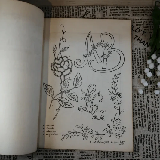ลายปักแบบ Cross Stitch วิชาศิลปปฏิบัติ - อุดม จงกมานนท์ รูปที่ 9