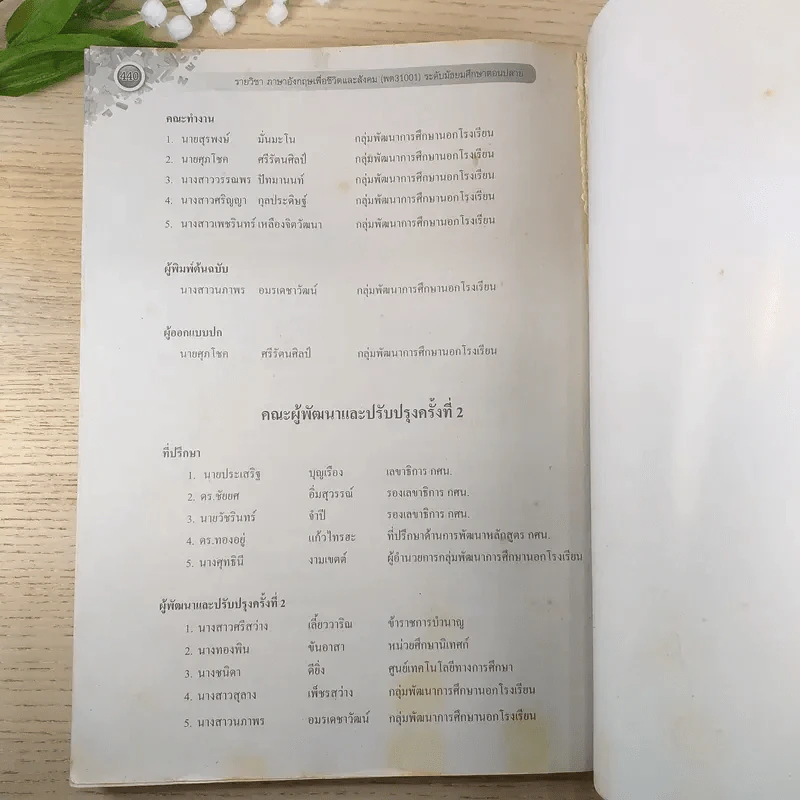 วิชาภาษาอังกฤษเพื่อชีวิตและสังคม ระดับมัธยมศึกษาตอนปลาย พต31001 รูปที่ 6