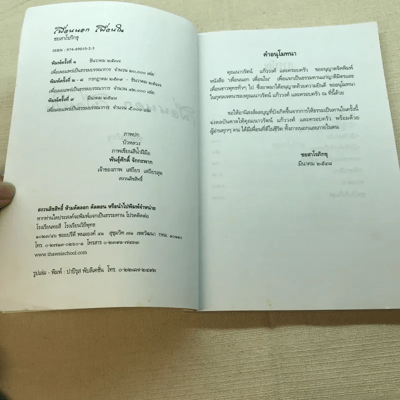 เพื่อนนอก เพื่อนใน - ชยสาโรภิกขุ รูปที่ 5