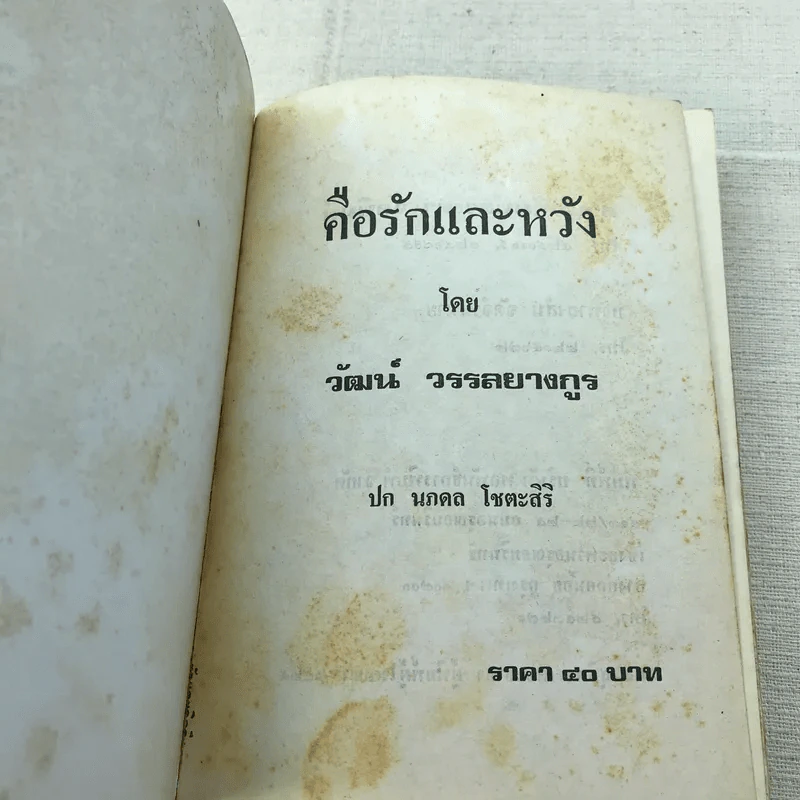 คือรักและหวัง - วัฒน์ วรรลยางกูร รูปที่ 4