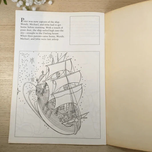 Peter Pan Coloring Sticker Storybook รูปที่ 9