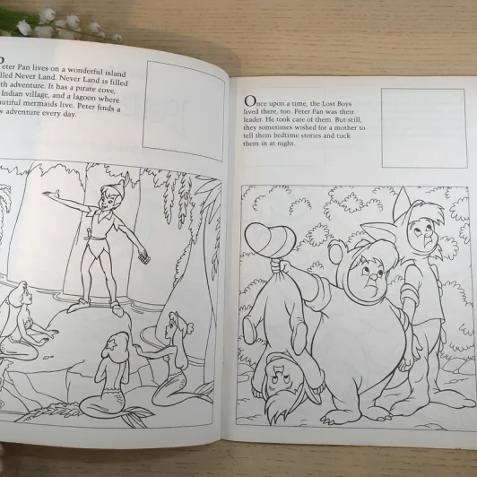 Peter Pan Coloring Sticker Storybook รูปที่ 8