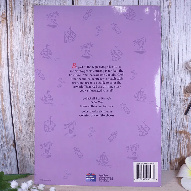 Peter Pan Coloring Sticker Storybook รูปที่ 2
