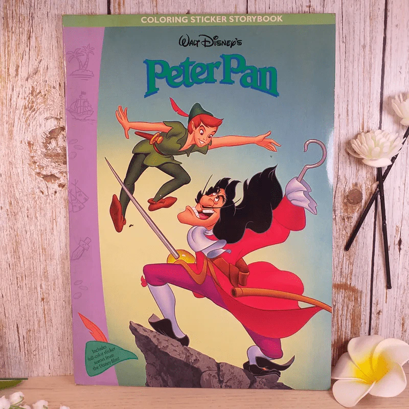 Peter Pan Coloring Sticker Storybook รูปที่ 1