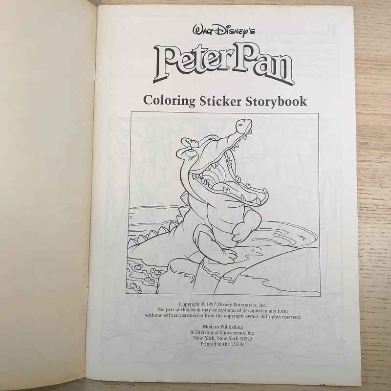 Peter Pan Coloring Sticker Storybook รูปที่ 7