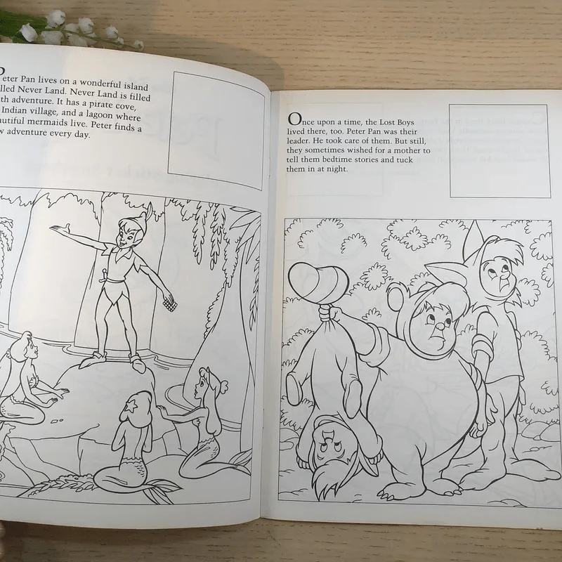 Peter Pan Coloring Sticker Storybook รูปที่ 8