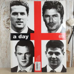 a day ปีที่ 6 ฉบับที่ 69 พ.ค.2549 ไมเคิล โอเว่น, เดวิด เบ็คแฮม,เวย์น รูนี่ย์ และสตีเว่น เจอร์ราร์ด รูปที่ 1