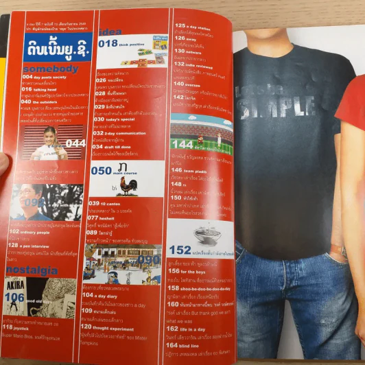 a day ปีที่ 7 ฉบับ 73 ก.ย.2549 สัญลักษณืของป้ายหยุดในประเทศลาว รูปที่ 8