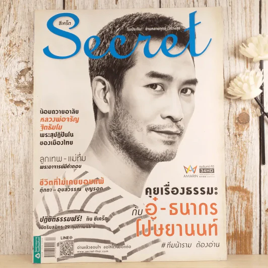 Secret ซีเคร็ต ปีที่ 8 ฉบับที่ 184 คุยเรื่องธรรมะกับอู๋-ธนากร โปษยานนท์ รูปที่ 1