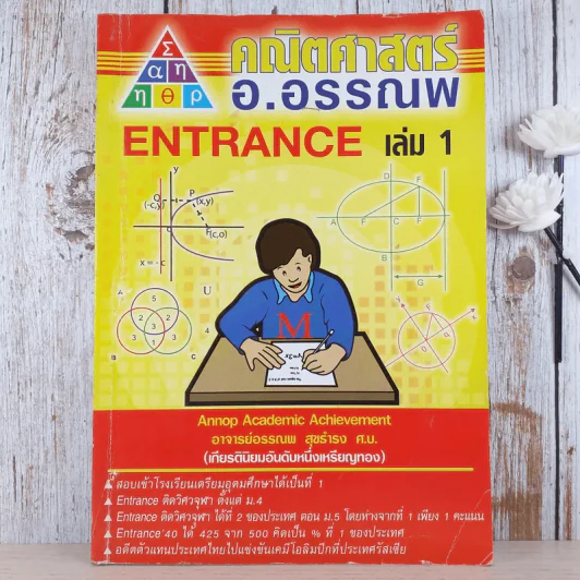 คณิตศาสตร์ อ.อรรณพ Entrance เล่ม 1 รูปที่ 1