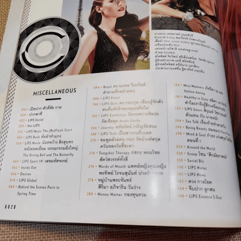Lips Vol.12/23 Paris Je T'aime พลอย เฌอมาลย์ รูปที่ 7
