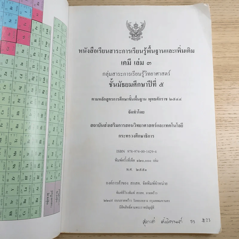 เคมี เล่ม 3 ชั้นมัธยมศึกษาปีที่ 5 รูปที่ 7