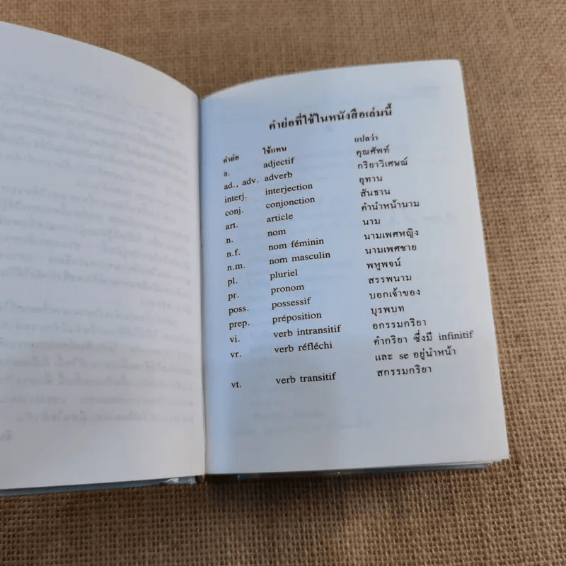 พจนานุกรมฝรั่งเศส-ไทย - กองวิชาการรวมสาส์น ตรวจทานโดยศาสตราจารย์คุณหญิงจินตนา ยศสุนทร รูปที่ 9