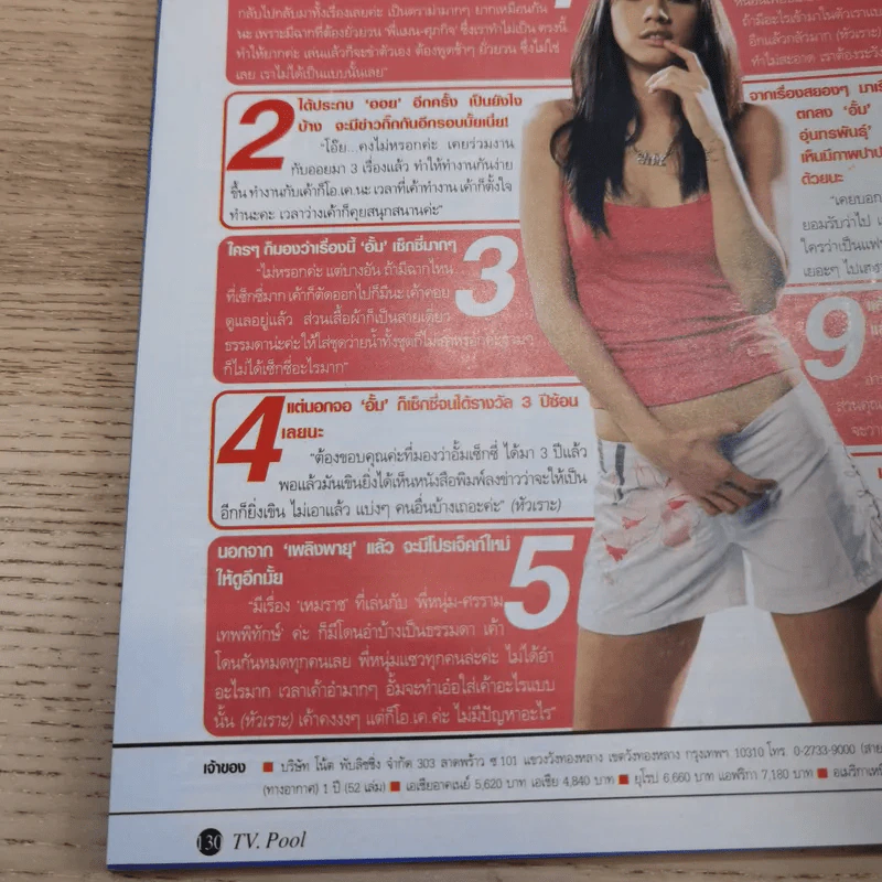 ทีวีพูล ฉบับ 783 ปีที่ 15 อั้ม พัชราภา รูปที่ 15
