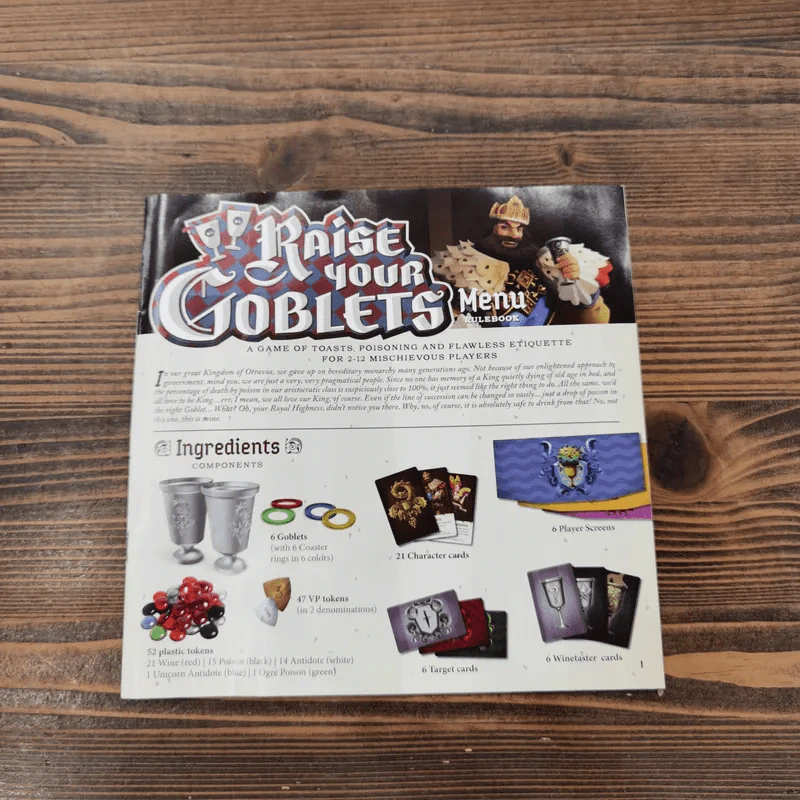 (Used บอร์ดเกมมือสอง) Raise Your Goblets รูปที่ 9