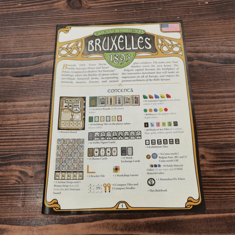 (Used บอร์ดเกมมือสอง) Bruxelles 1893 รูปที่ 12