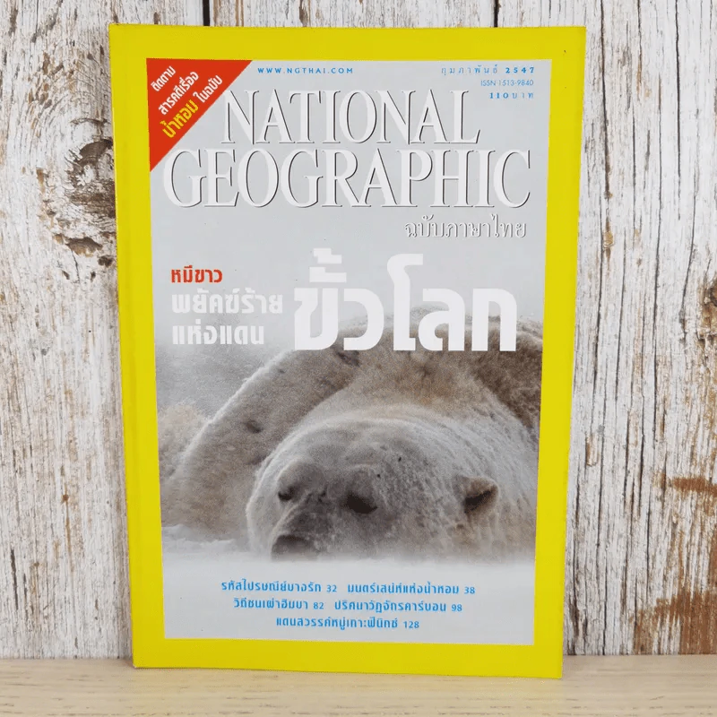 National Geographic ก.พ.2547 หมีขาว พยัคฆ์ร้ายแห่งแดนขั้วโลก รูปที่ 1