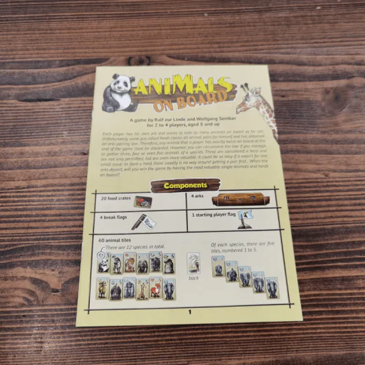 (Used บอร์ดเกมมือสอง) Animals on Board รูปที่ 10