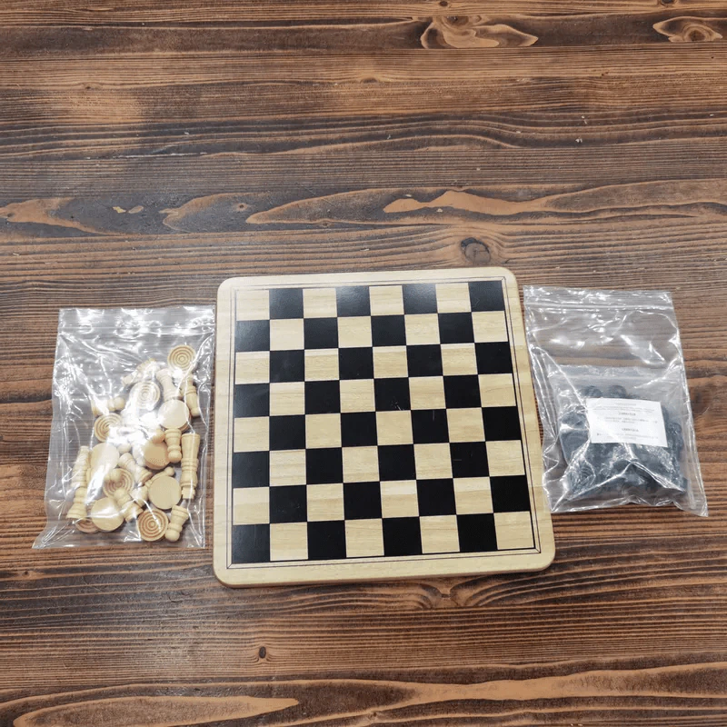 (Used บอร์ดเกมมือสอง) Chess & Checkers รูปที่ 7