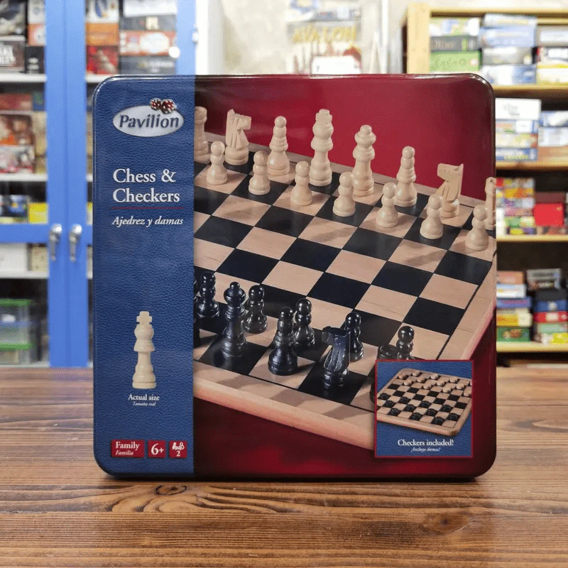 (Used บอร์ดเกมมือสอง) Chess & Checkers รูปที่ 1