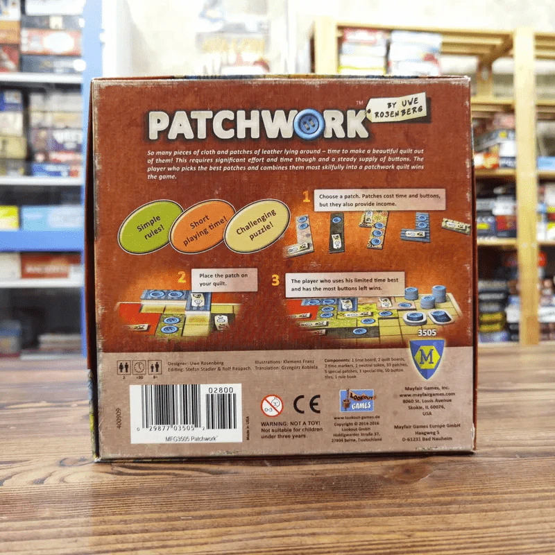 (Used บอร์ดเกมมือสอง) Patchwork รูปที่ 6
