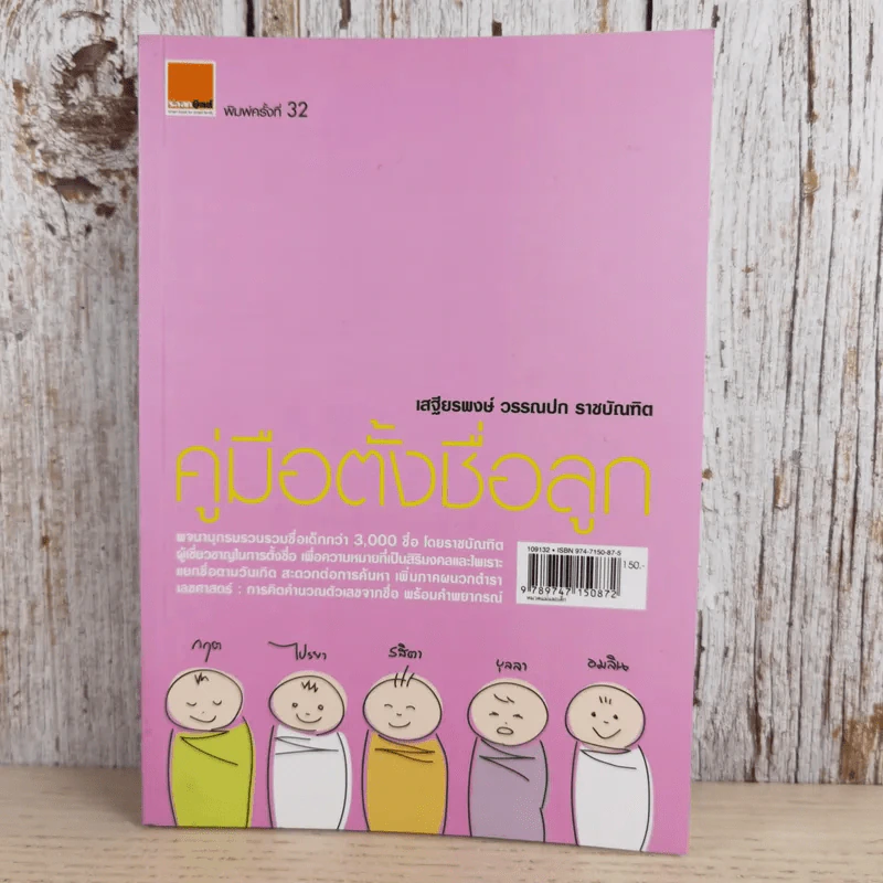 คู่มือตั้งชื่อลูก - เสฐียรพงษ์ วรรณปก รูปที่ 1