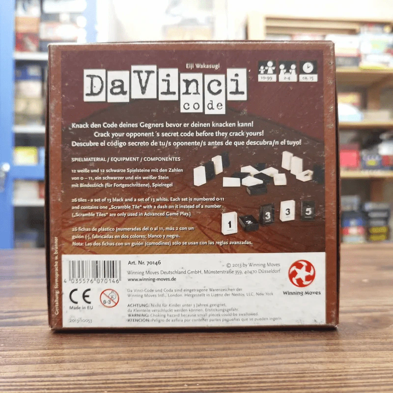 (Used บอร์ดเกมมือสอง) Davinci Code (German Version) รูปที่ 2