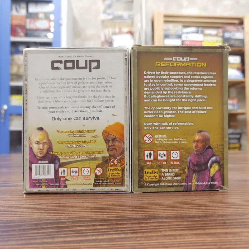 (Used บอร์ดเกมมือสอง) Coup + Coup Reformation รูปที่ 2