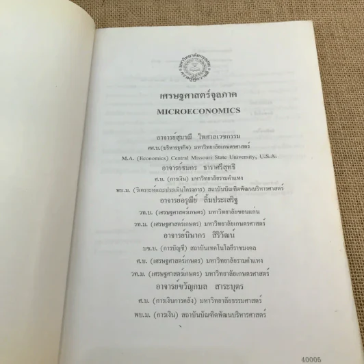 เศรษฐศาสตร์จุลภาค Microeconomics รูปที่ 6
